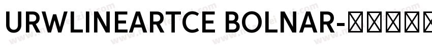 URWLINEARTCE BOLNAR字体转换